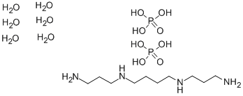 りん酸スペルミン六水和物 化学構造式