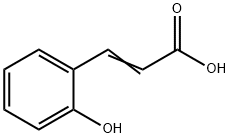 3-(2-ヒドロキシフェニル)アクリル酸 化学構造式