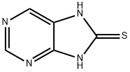 8-巯基嘌呤,583-40-4,结构式