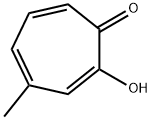 2-ヒドロキシ-4-メチル-2,4,6-シクロヘプタトリエン-1-オン 化学構造式