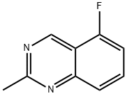 5-氟-2-甲基喹唑啉, 583031-10-1, 结构式