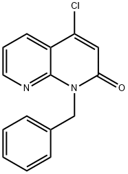 1-苄基-4-氯-1,8-萘啶-2(1H)-酮,583031-57-6,结构式
