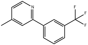 4-METHYL-2-(3-TRIFLUOROMETHYL-PHENYL)-PYRIDINE,583052-22-6,结构式