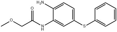 N-[2-amino-5-(phenylthio)phenyl]-2-methoxyacetamide       Struktur
