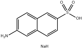 6-氨基-2-萘磺酸单钠盐 结构式