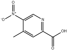 4-甲基-5-硝基-2-吡啶羧酸 结构式