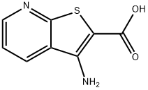3-氨基噻吩[2,3-B]吡啶-2-羧酸, 58327-75-6, 结构式