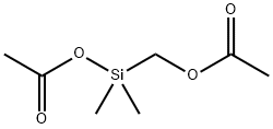 ACETOXYMETHYLDIMETHYLACETOXYSILANE 化学構造式