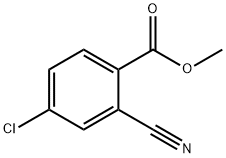 METHYL 4-CHLORO-2-CYANOBENZOATE Structure