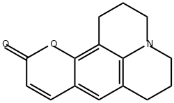 2,3,5,6-1H,4H-TETRAHYDROQUINOLIZINO[9,9A,1-GH]COUMARIN Struktur