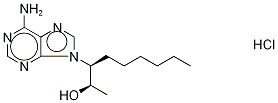 erythro-9-(2-Hydroxy-3-nonyl)adenine  hydrochloride,  erythro-9-Amino-β-hexyl-α-methyl-9H-purine-9-ethanol  hydrochloride Structure