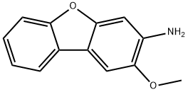 3-アミノ-2-メトキシジベンゾフラン 化学構造式
