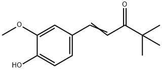 1-(4-Hydroxy-3-Methoxyphenyl)-4,4-diMethyl-1-penten-3-one Struktur