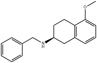 (S)-5-methoxy-1,2,3,4-tetrahydro-N-(phenylmethyl)- 2-Naphthalenamine (Rotigotine) 化学構造式
