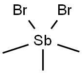 三甲基溴化锑(V) 结构式