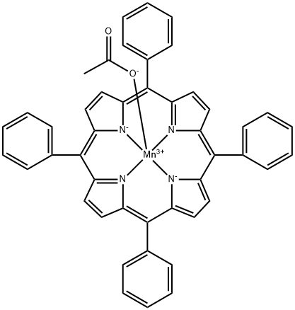 MANGANESE(III) ACETATE MESO-TETRAPHENYLPORPHINE Struktur