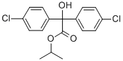 2,2-ビス(4-クロロフェニル)グリコール酸イソプロピル 化学構造式