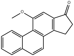11-Methoxy-15,16-dihydro-17H-cyclopenta[a]phenanthrene-17-one Struktur
