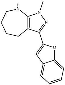 Pyrazolo[3,4-b]azepine, 3-(2-benzofuranyl)-1,4,5,6,7,8-hexahydro-1-methyl- (9CI),583811-50-1,结构式