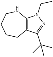 Pyrazolo[3,4-b]azepine, 3-(1,1-dimethylethyl)-1-ethyl-1,4,5,6,7,8-hexahydro- (9CI),583811-64-7,结构式