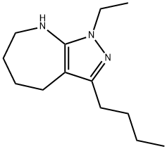 Pyrazolo[3,4-b]azepine, 3-butyl-1-ethyl-1,4,5,6,7,8-hexahydro- (9CI),583811-95-4,结构式