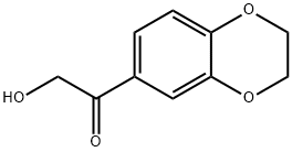 1-(2,3-ジヒドロ-1,4-ベンゾジオキシン-6-イル)-2-ヒドロキシエタノン 化学構造式