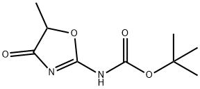 Carbamic acid, (4,5-dihydro-5-methyl-4-oxo-2-oxazolyl)-, 1,1-dimethylethyl Struktur
