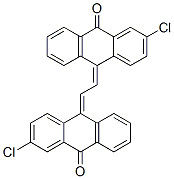 10,10'-(1,2-ethanediylidene)bis[2-chloroanthracen-9(10H)-one] Struktur