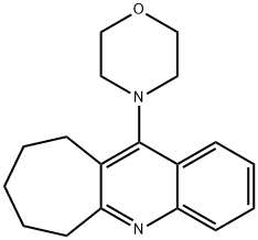 4-(4-モルホリニル)-2,3-(ペンタメチレン)キノリン 化学構造式