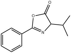 4-イソプロピル-2-フェニル-2-オキサゾリン-5-オン 化学構造式
