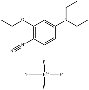 4-(DIETHYLAMINO)-2-ETHOXYBENZENEDIAZONIUM TETRAFLUOROBORATE Struktur
