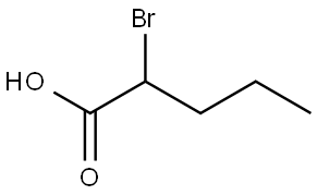 2-Bromovaleric acid Structure