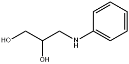 3-苯胺基丙烷-1,2-二醇 结构式