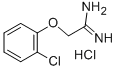 2-(2-クロロフェノキシ)エタンイミドアミド塩酸塩 化学構造式