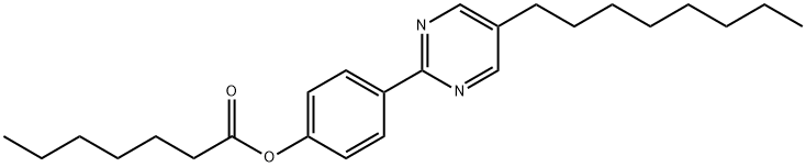 4-(5-辛基-2-嘧啶基)苯基庚酸酯, 58415-91-1, 结构式