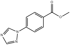 4-(1H-1,2,4-トリアゾール-1-イル)ベンゼンカルボン酸メチル 化学構造式