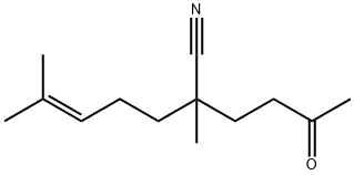 2,6-Dimethyl-2-(3-oxobutyl)-5-heptenenitrile Structure