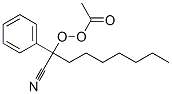 Peracetic acid 1-cyano-1-(phenyl)octyl ester Structure