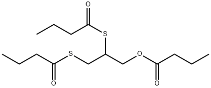 2,3-DIMERCAPTO-1-PROPANOL TRIBUTYRATE Structure