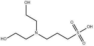3-[bis(2-hydroxyethyl)amino]propanesulphonic acid Structure