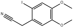 3,4-DiMethoxy-6-iodophenylacetonitrile 化学構造式