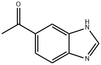 1-(1H-ベンゾイミダゾール-5-イル)-エタノン 化学構造式