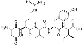 ASP-ARG-VAL-TYR-ILE 结构式