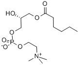 己酰-L-ALPHA-溶血磷脂胆碱, 58445-96-8, 结构式