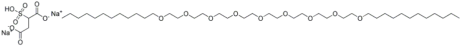 スルホこはく酸モノエステル二ナトリウム 化学構造式