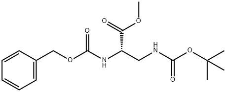 (S)-2-N-Cbz-3-N-Boc-丙酸甲酯, 58457-98-0, 结构式