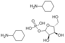 D-RIBOSE 1-PHOSPHATE, BISCYCLOHEXYLAMMONIUM SALT Structure