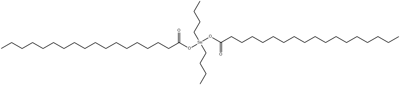 ジブチルビス[(1-オキソオクタデシル)オキシ]スタンナン 化学構造式