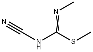 N-シアノ-N',S-ジメチルイソチオ尿素 化学構造式