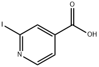 2-碘吡啶-4-羧酸 结构式